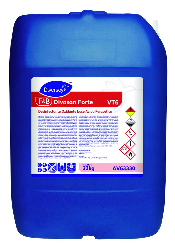 DIVOSAN FORTE 23kg - Desinfectante a base de ácido peracético (15%)